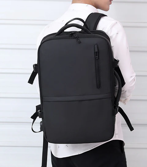 Mochila de Viaje Bolsillos Laterales y Logo Personalizado