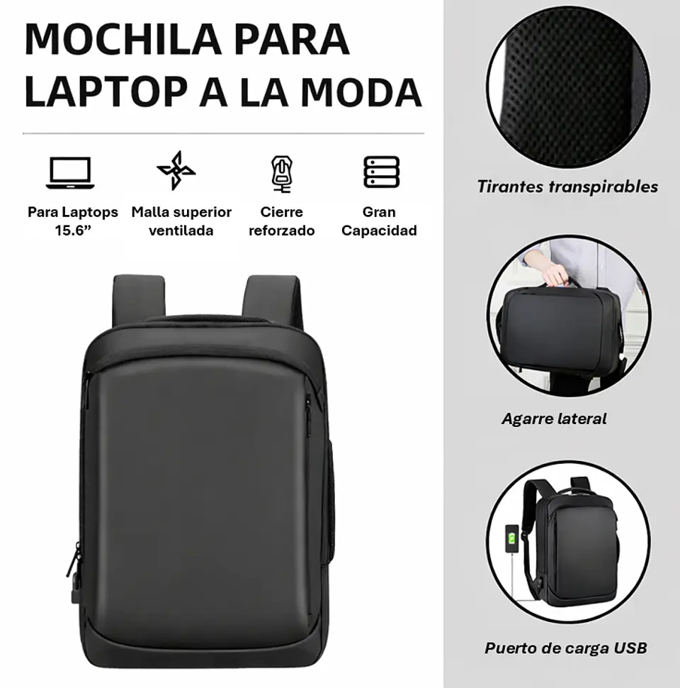Mochila Antirrobo para Notebook 16