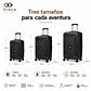 Maleta de Viaje Tres Cruces PP TSA | Cabina 10 kg, Mediana 20 kg y Grande 23 kg - Miniatura 6