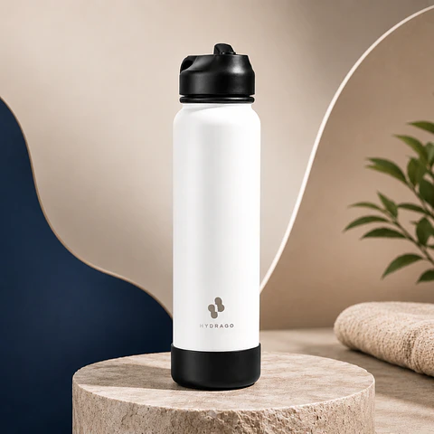 Termo Botella de Agua Hydra Go - Blanca