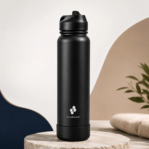 Termo Botella de Agua Hydra Go - Negra