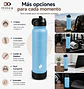 Termo Botella de Agua Hydra Go - Celeste - Miniatura 5