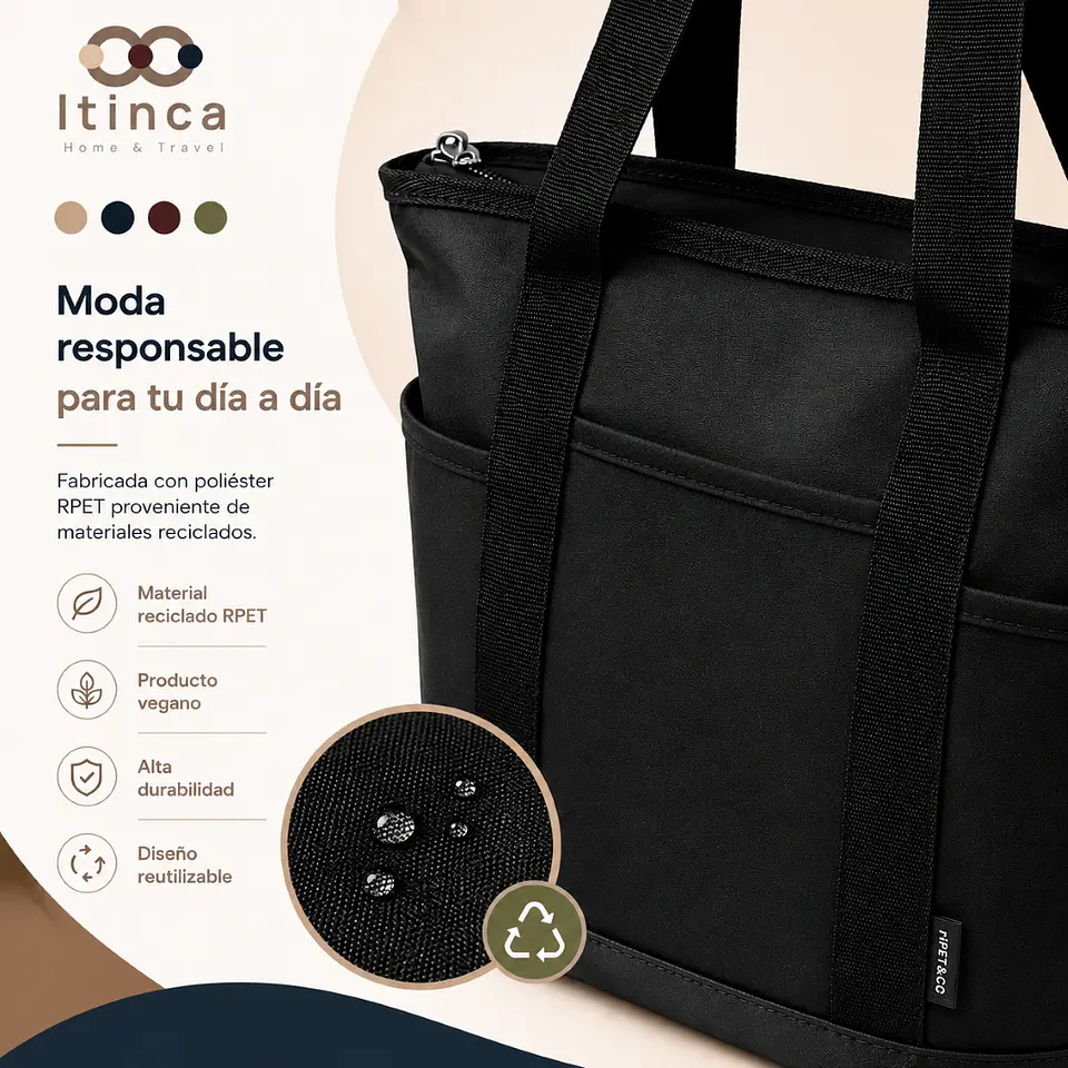 Tote Bag Cooler Negro 16L 4