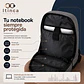 Mochila Notebook Hombre Mujer Tahg Duomo Tech 17l Color Gris - Miniatura 3