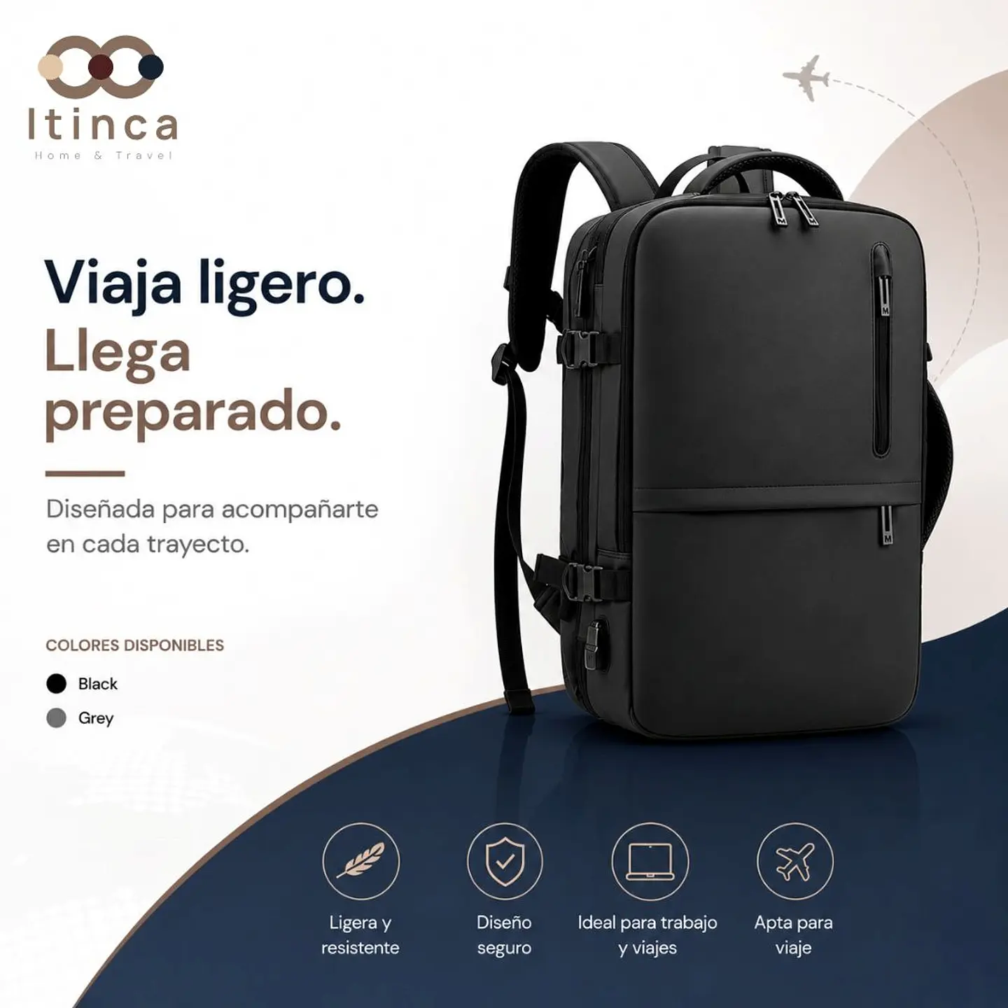 Mochila de Viaje Loa | Multifuncional Expandible 20–39L 2