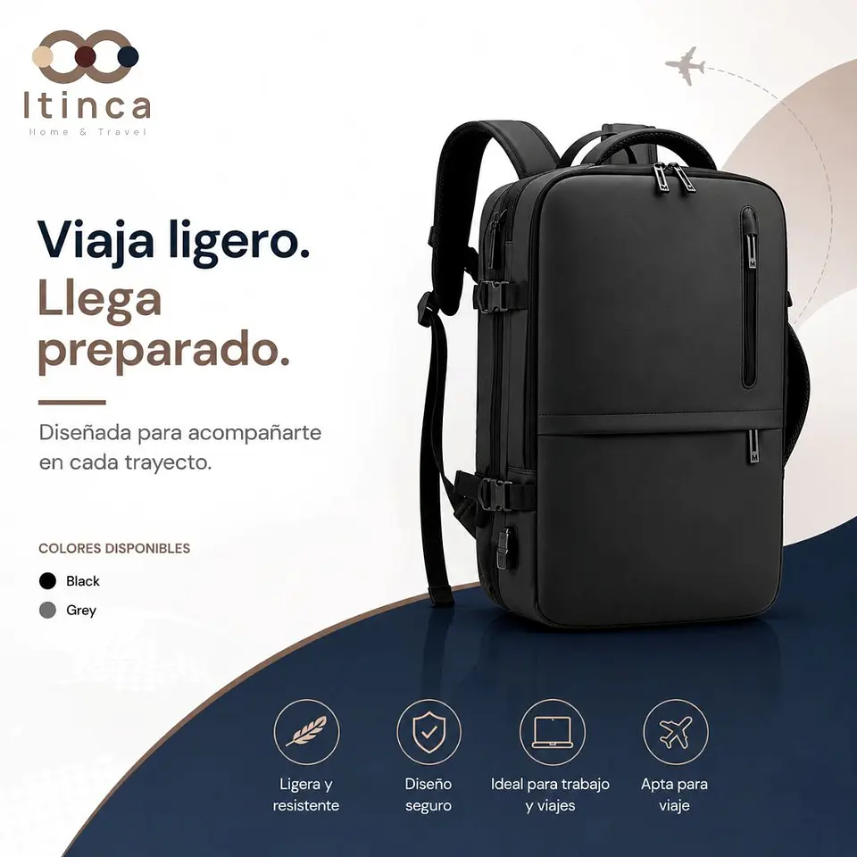 Mochila de Viaje Loa | Multifuncional Expandible 20–39L 2