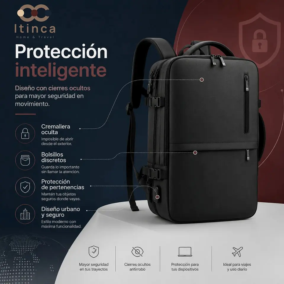 Mochila de Viaje Loa | Multifuncional Expandible 20–39L 4