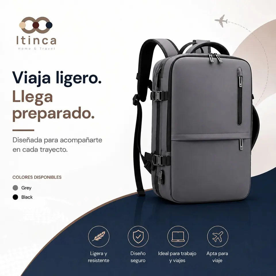 Mochila de Viaje Loa | Multifuncional Expandible 20–39L 7
