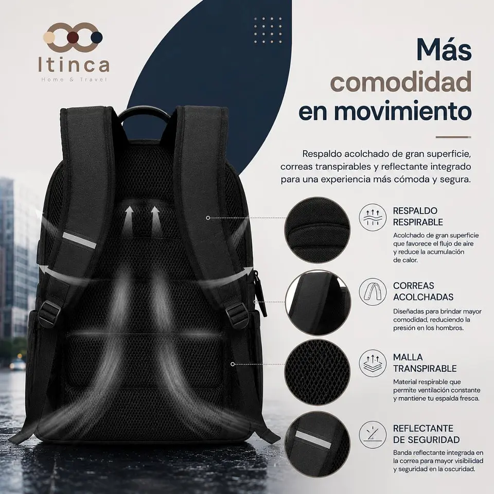 Mochila Urbana Rapel | Porta Notebook 17