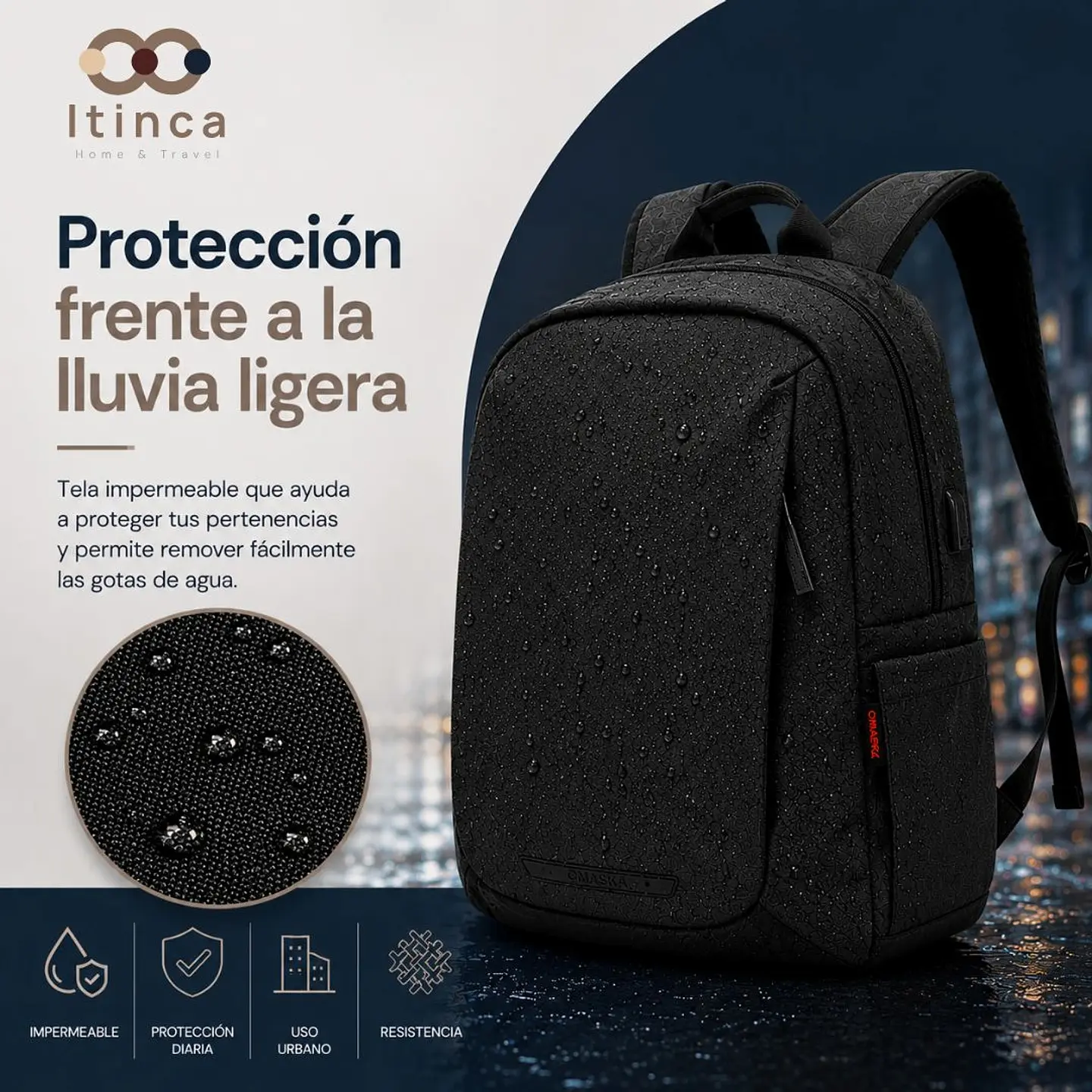 Mochila Urbana Rapel | Porta Notebook 17