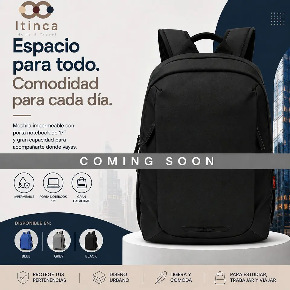 Mochila Urbana Rapel | Porta Notebook 17