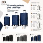 Maleta Quizapu PP | Cerradura TSA | Ruedas 360° | Black, Dark Grey y Dark Blue - Miniatura 4