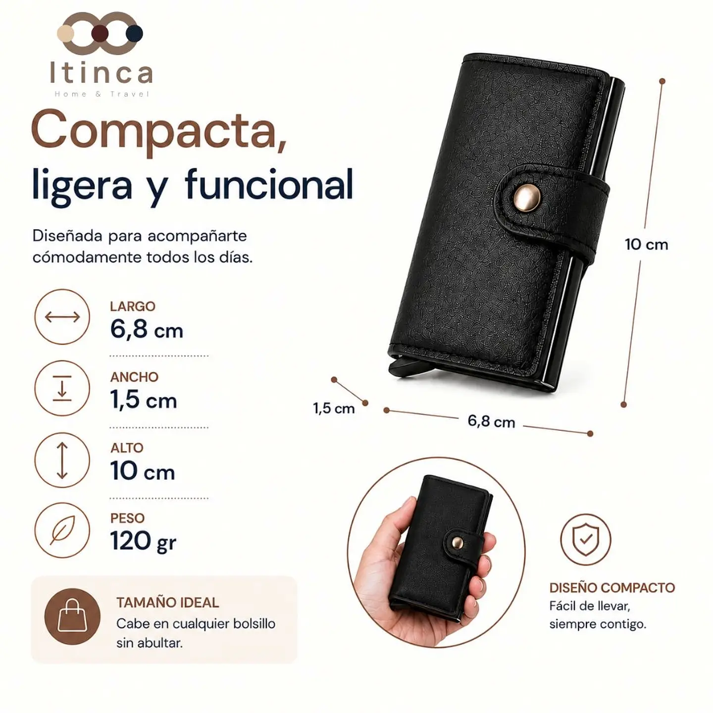 Billetera Tarjetero Tahg Protección Rfid 6 Tarjetas 3