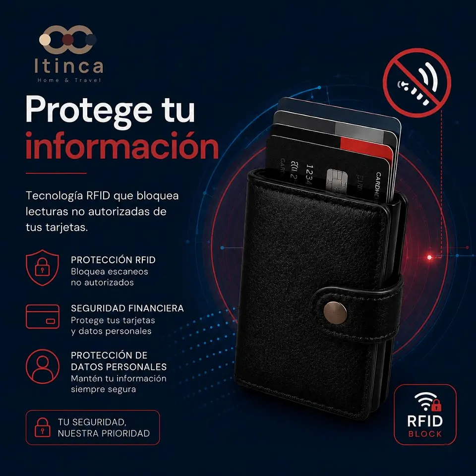 Billetera Tarjetero Tahg Protección Rfid 6 Tarjetas 5