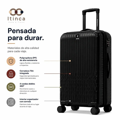 Maleta de Viaje Itinca Pintor PP | Cabina 10 kg, Mediana 20 kg y Grande 23 kg