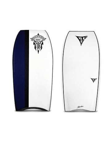 Bodyboard GT Flash Blue Graphic – White 