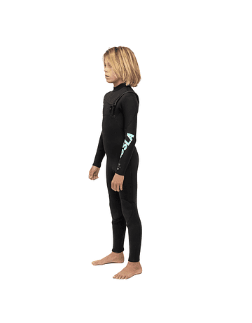 VISSLA 7 Seas Boys 4-3 Full chest zip wetsuit