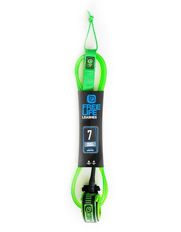 LEASH FREELIFE 7 FT 8MM HEAVY SERIES GREEN