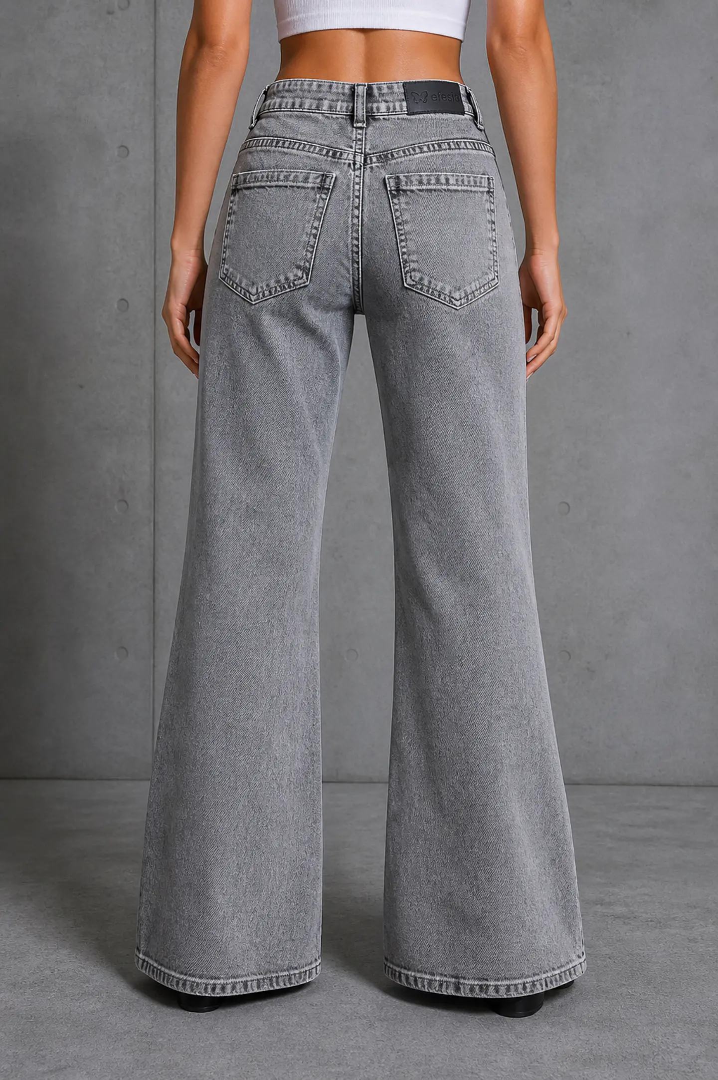 Jeans Efesis Flare gris  2