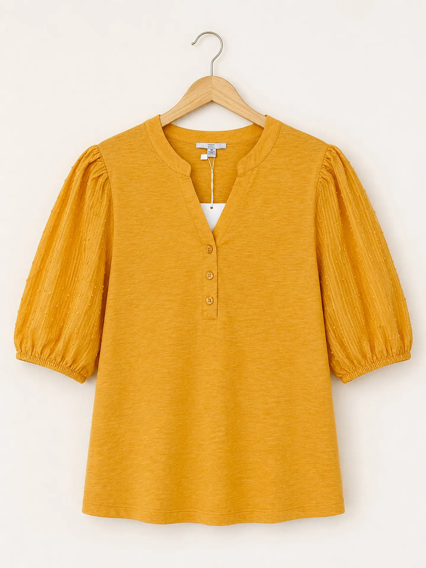 Polera manga corta Naranja Wados 1