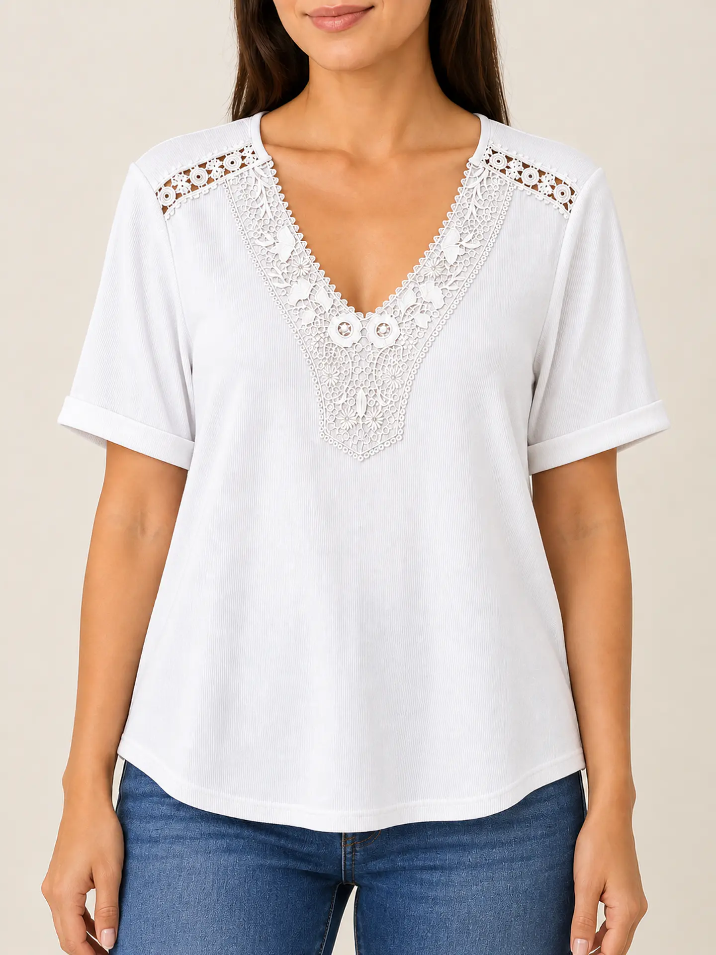 Polera manga corta Wados Blanca 3