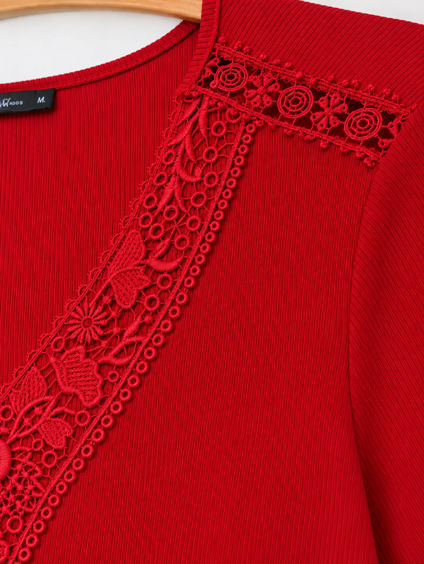 Polera manga corta Roja Wados 4