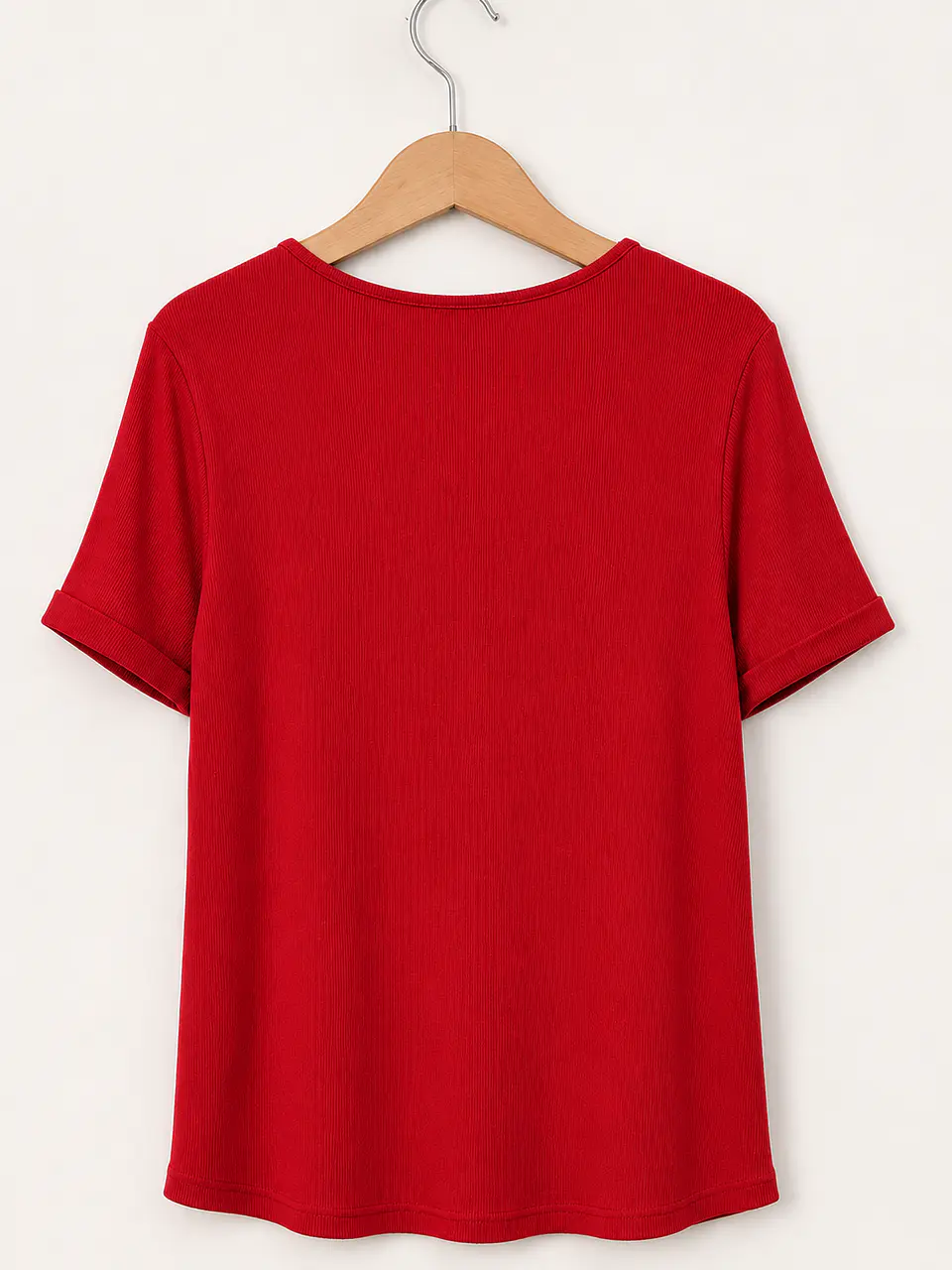Polera manga corta Roja Wados 3
