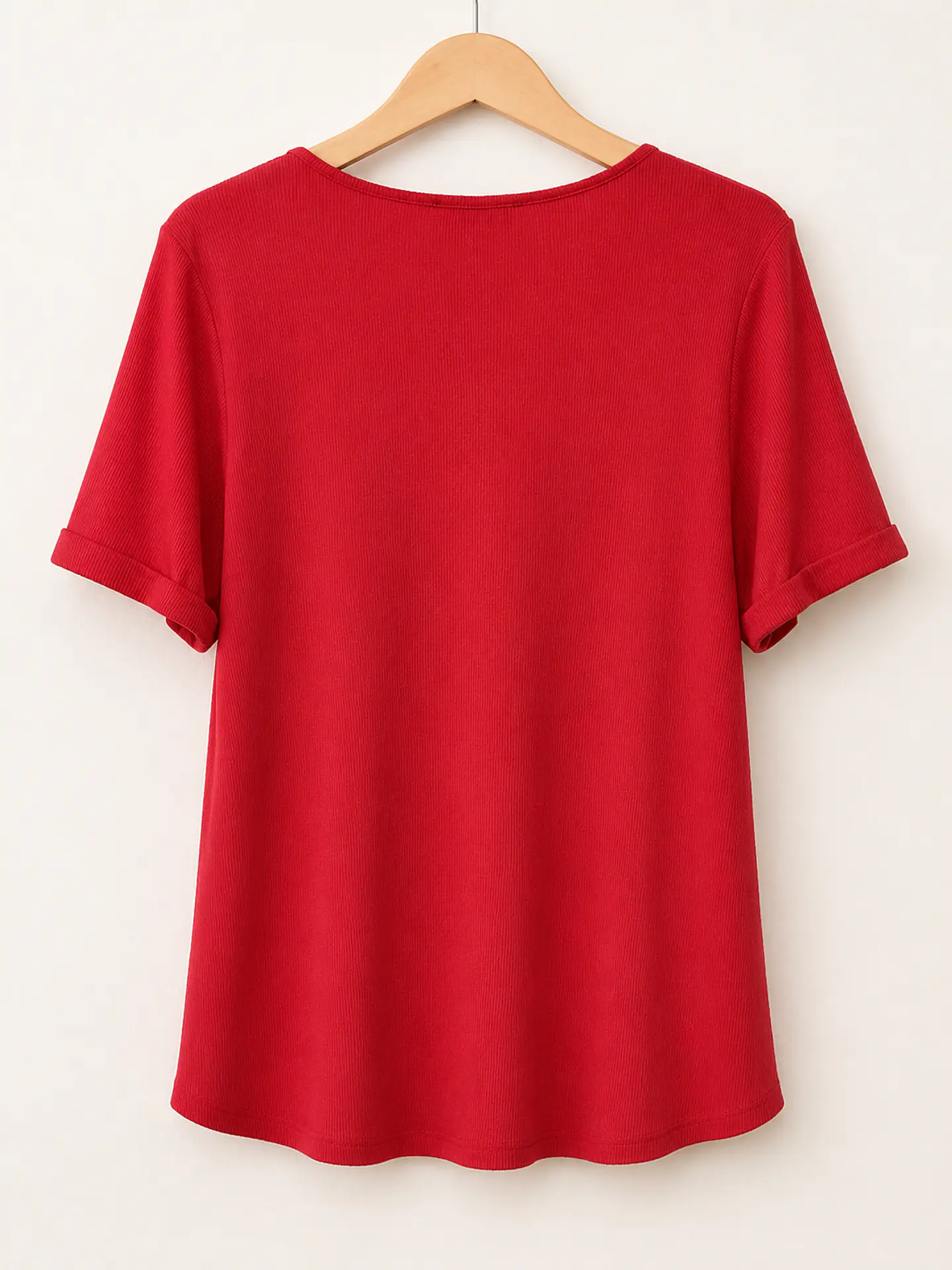 Polera manga corta roja Wados 3