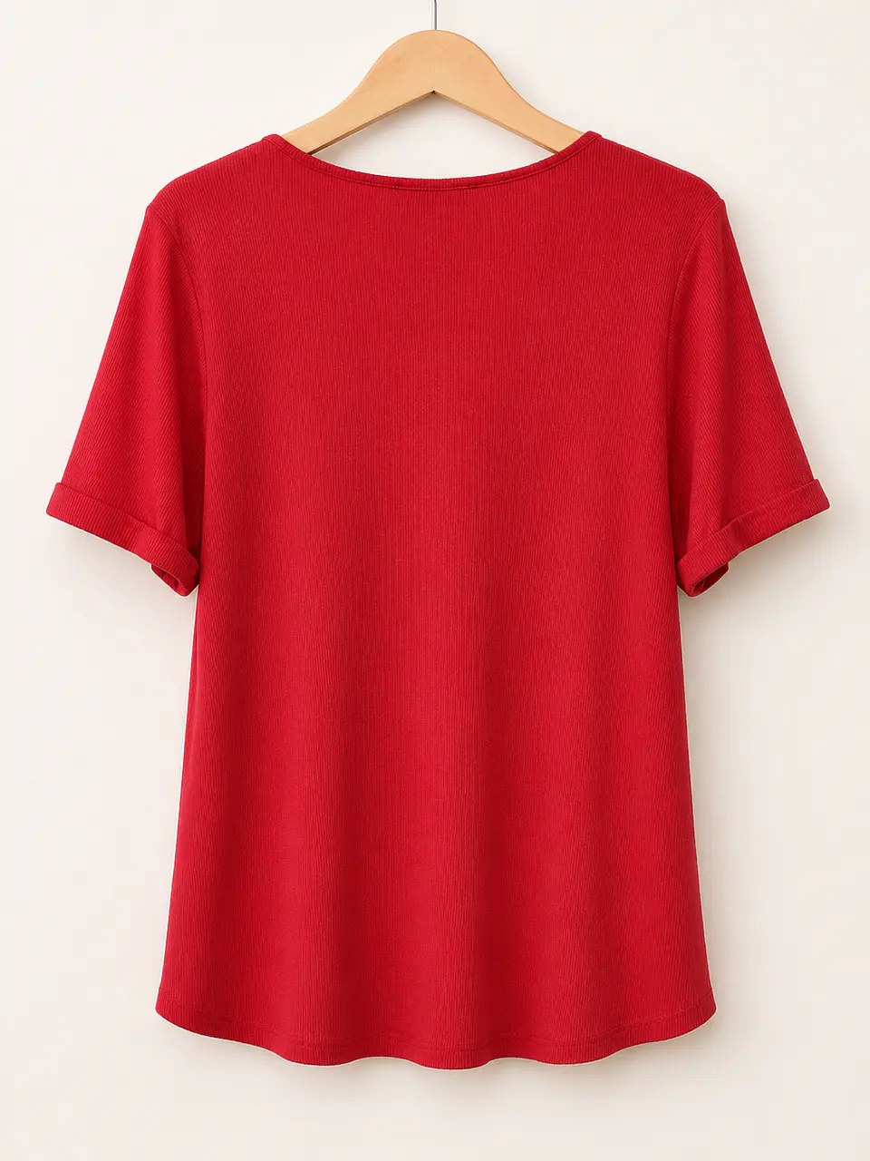 Polera manga corta roja Wados 3