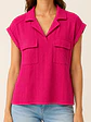 Blusa manga corta Fucsia Wados - Miniatura 4