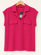 Blusa manga corta Fucsia Wados - Miniatura 1