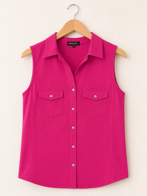 Blusa sin mangas Fucsia Wados