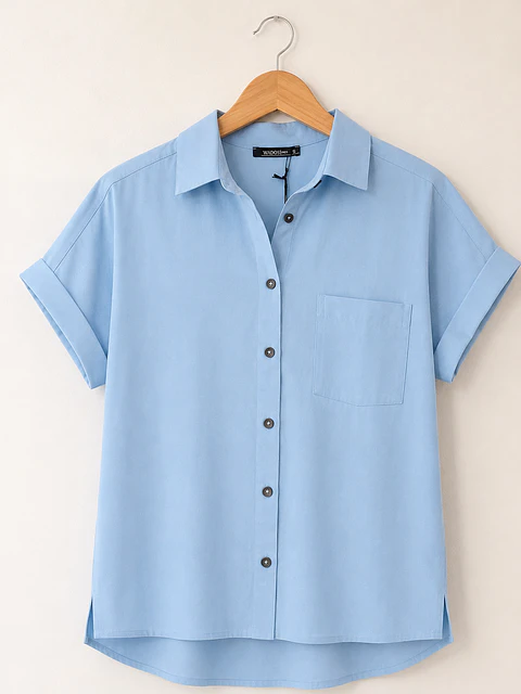 Blusa manga corta Celeste Wados