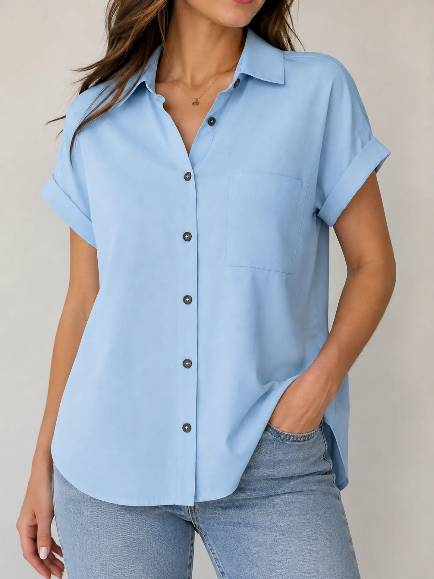 Blusa manga corta Celeste Wados 4