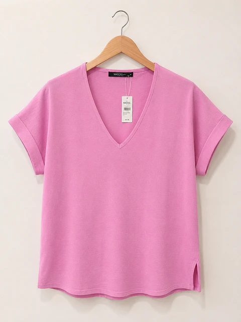 Blusa manga corta Rosada Wados