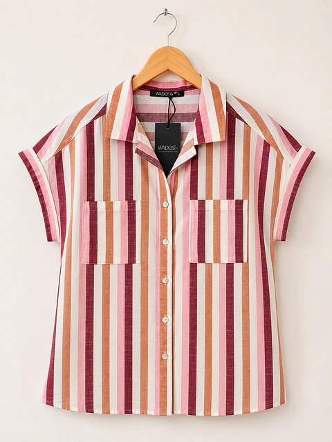 Blusa manga corta Rosada Wados