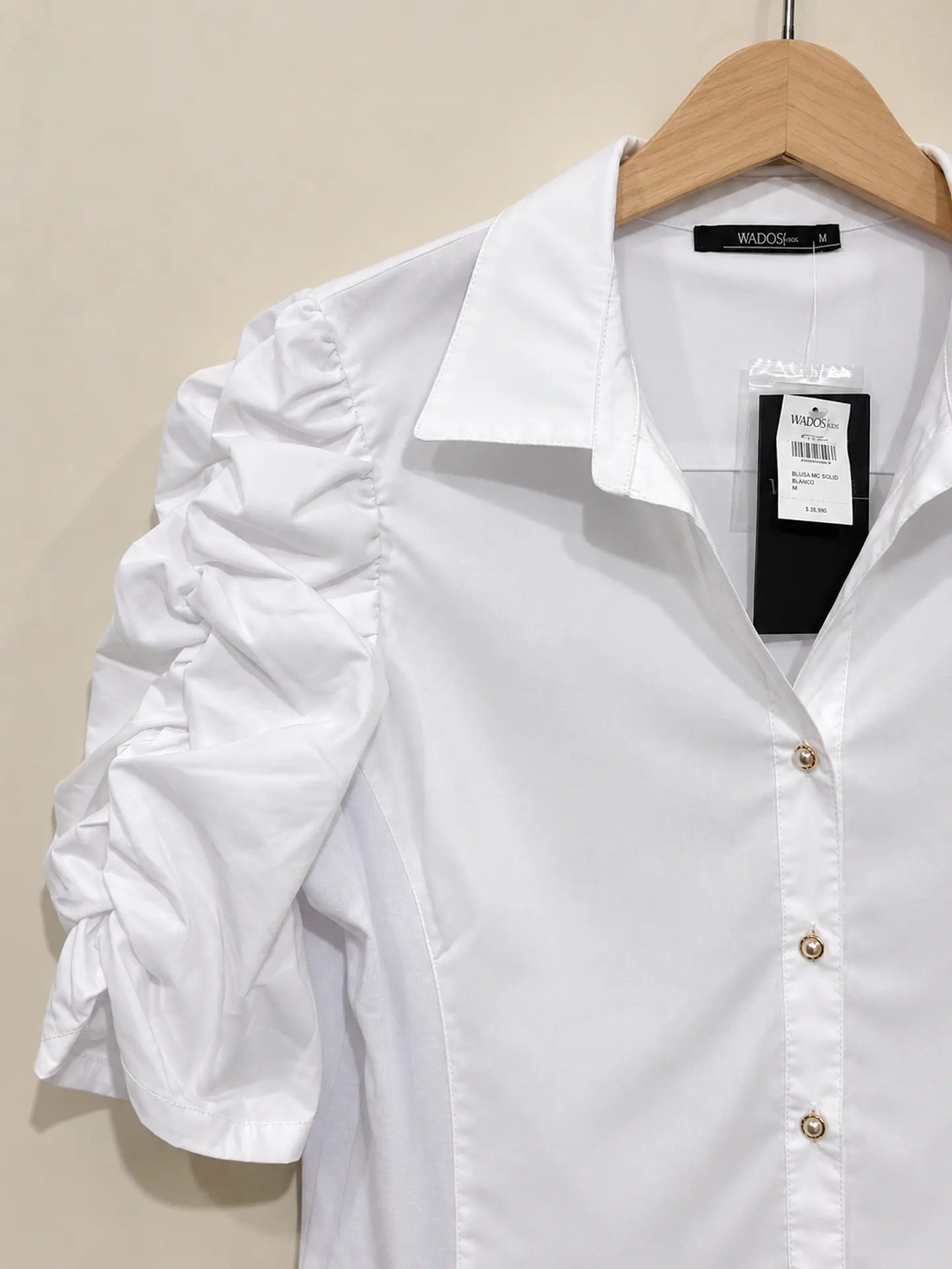 Blusa manga corta blanca Wados  3