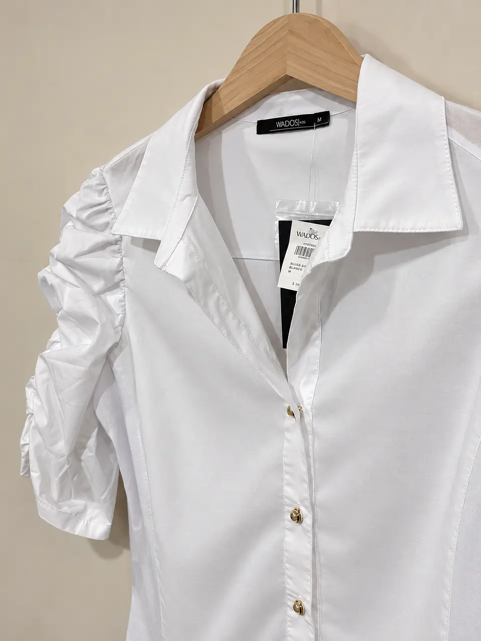 Blusa manga corta blanca Wados  4