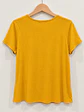 Blusa manga corta Mostaza Wados - Miniatura 3