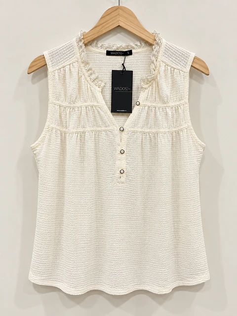 Blusa manga corta Hueso Wados
