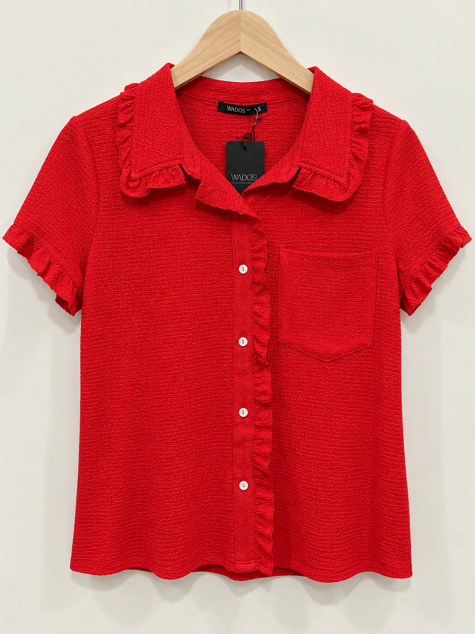Blusa manga corta Roja Wados 1