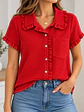 Blusa manga corta Roja Wados - Miniatura 5