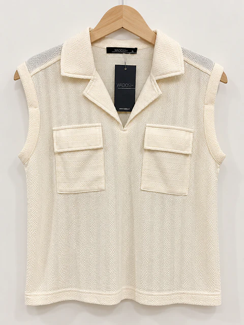 Blusa manga corta Crudo Wados