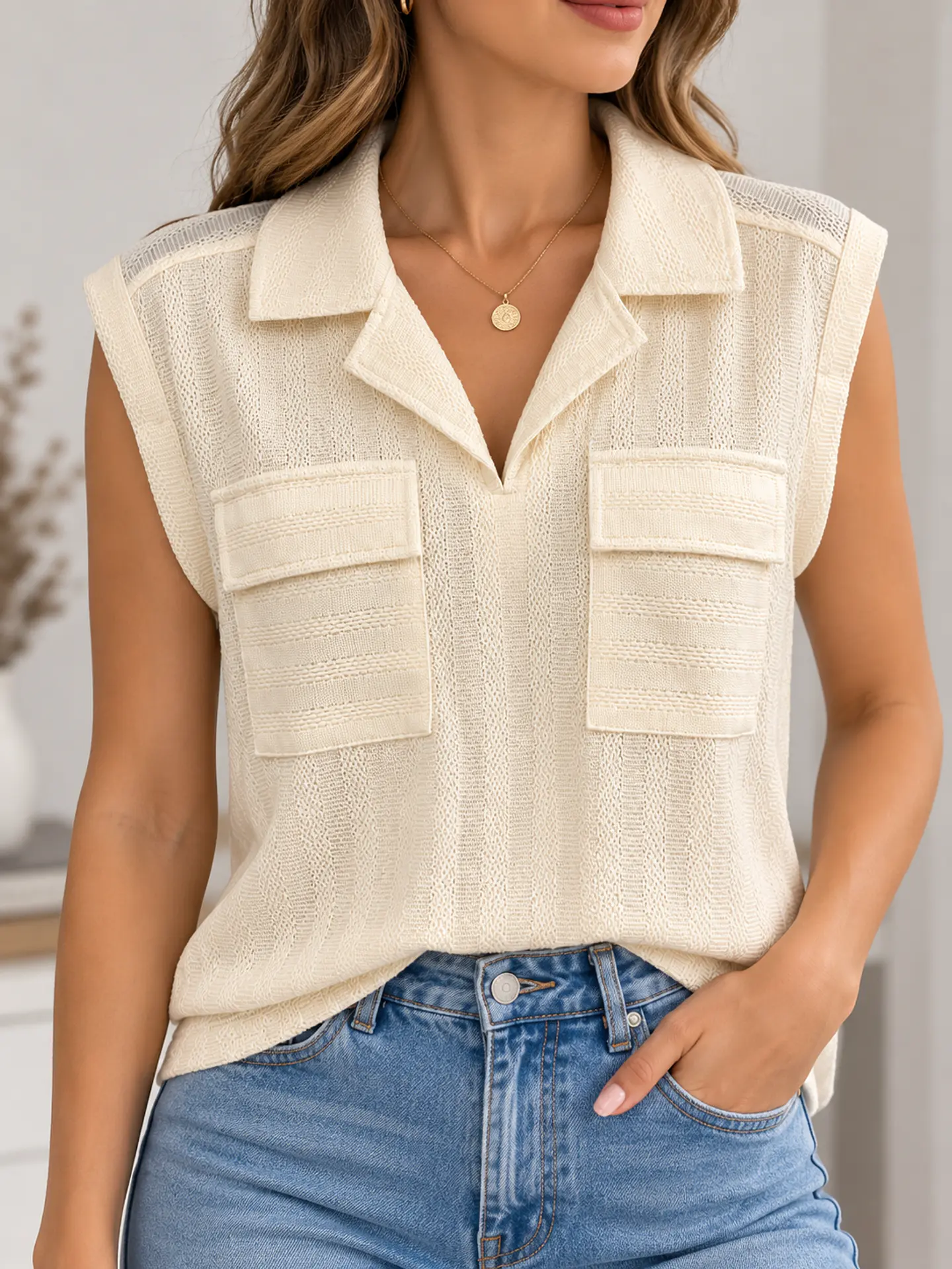 Blusa manga corta Crudo Wados 4