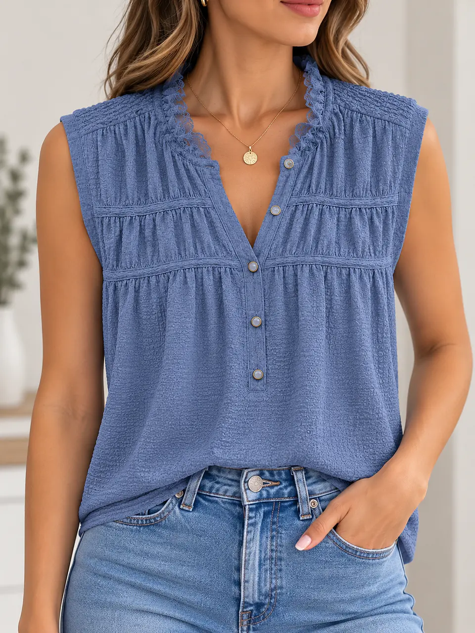 Blusa manga corta Indigo Wados 4