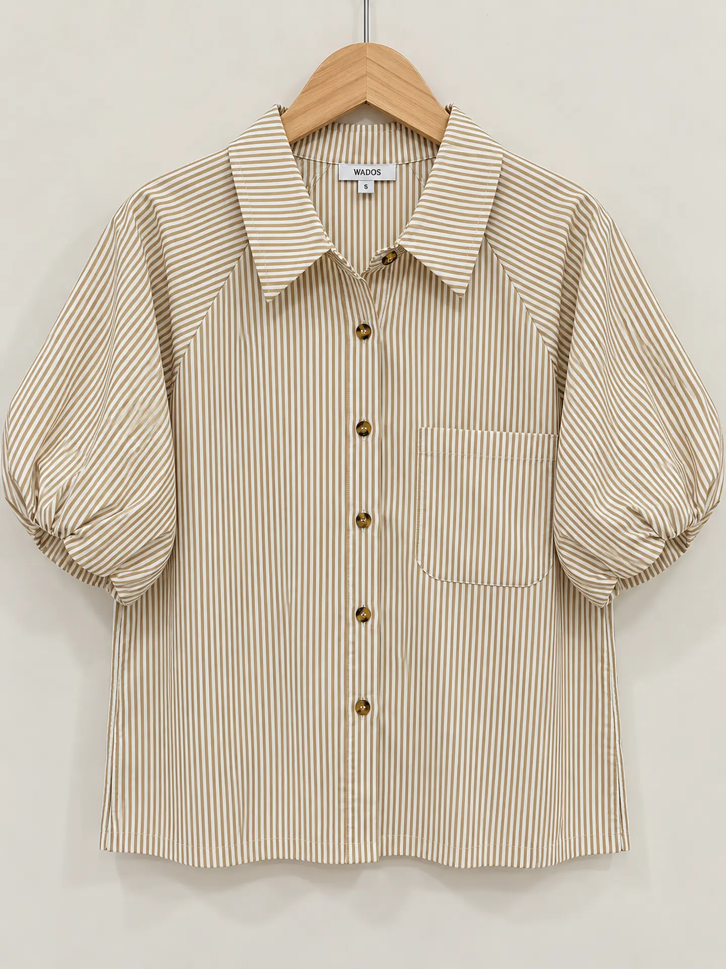 Blusa manga corta Beige Wados 1
