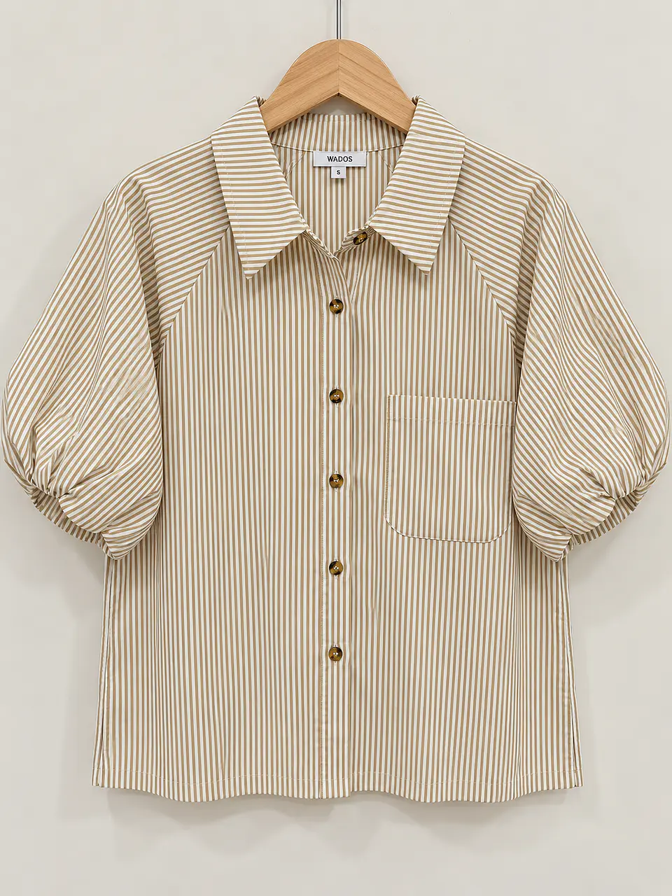 Blusa manga corta Beige Wados 1