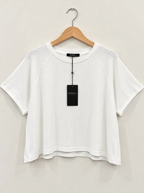 Polera manga corta Hueso Wados