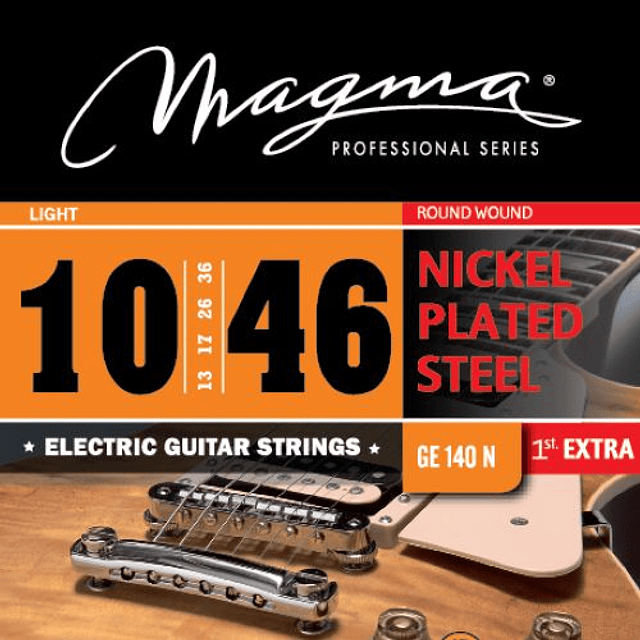 Set Cuerdas Guitarra Eléctrica 0.10 Magma Nickel Plated Steel