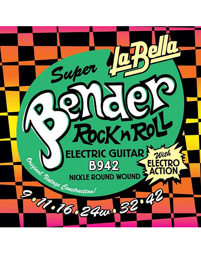 Set Cuerdas Guitarra Eléctrica 0.09 La Bella Super Bender